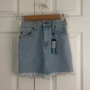 Carmar denim / LF zipper side denim mini skirt